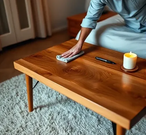 Проверка чистоты ручной мебели перед сном снижает бактериальный риск