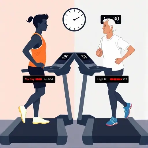 Оптимизация кардио-интервалов под конкретный возраст и время суток без перегрузки суставов